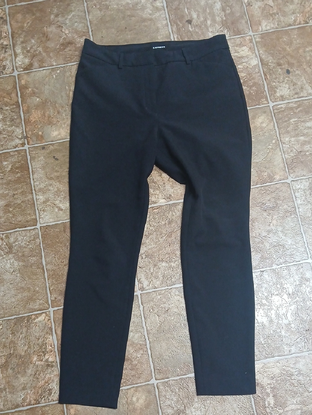 Express Super Soft Twill  Skinny High Rise Blsck Pants Size 12R